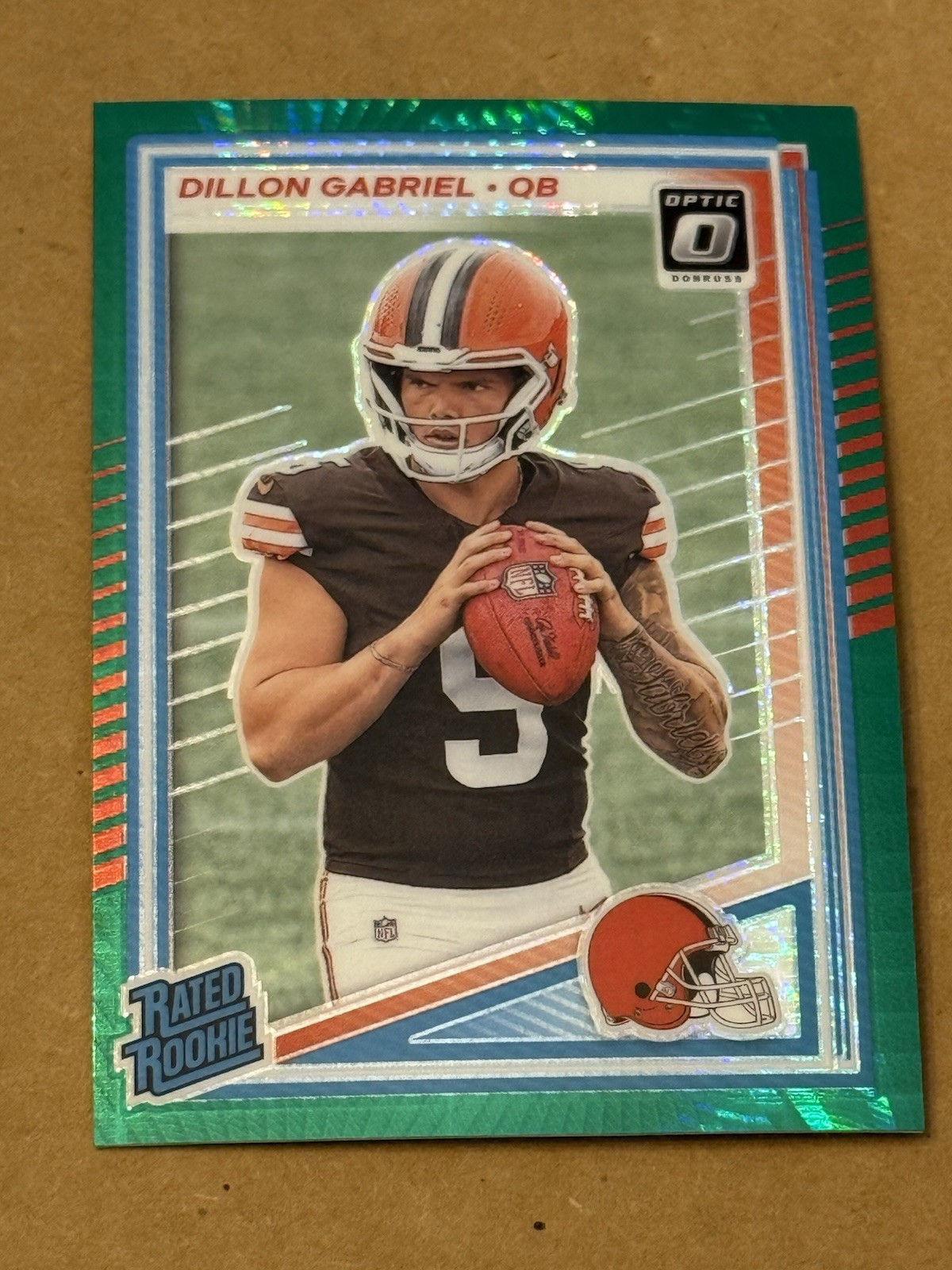 2025 Donruss Optic Dillon Gabriel Green Hyper Prizm Rookie Card 263 Browns RC