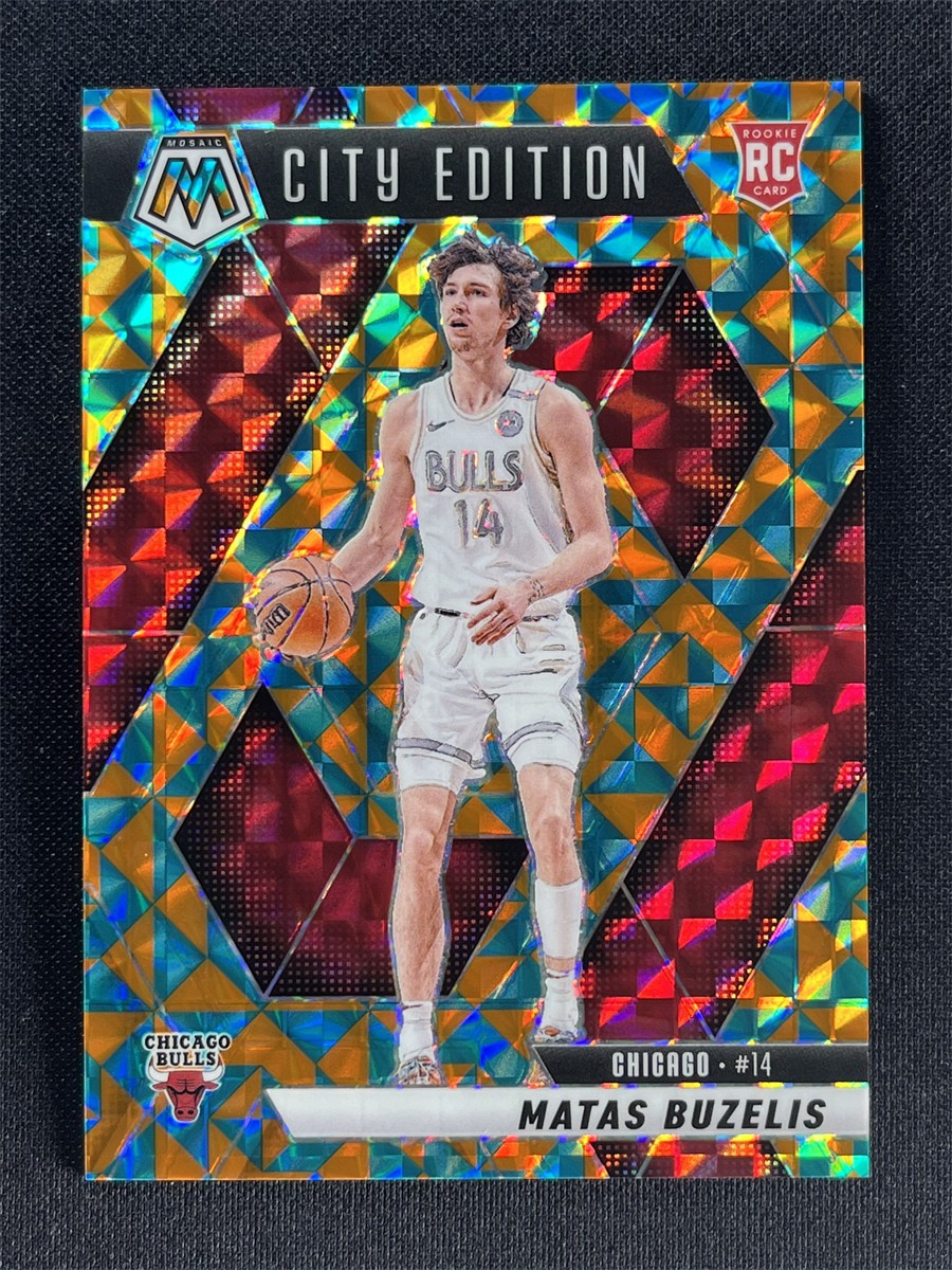 2024-25 Panini Mosaic Matas Buzelis #273 Tessellation Mosaic City Edition RC /15