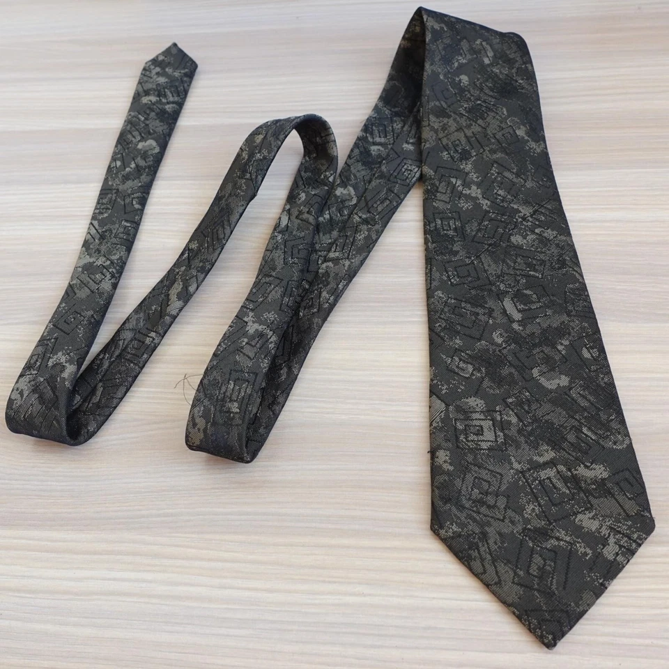 Corbata de cuello Alemania Occidental para hombre verde camuflaje militar ejército camuflaje matriz espiral Foto 4 de 4