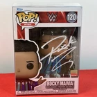 WWE ROCKY MAIVIA ‘The Rock’ AUTOGRAPHED W/PROTECTOR  FUNKO POP #141 COA HOLOGRAM