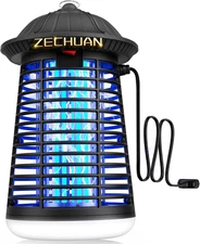 Bug Zapper Indoor Outdoor with LED Light,  Mosquito Killer Lantern, Electronic F