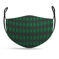 Stoffmaske Zauberschule GrüN - 3-Lagige Mund-Nasen-Maske Mit Hochwertigem