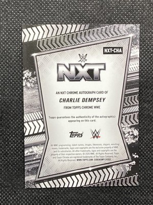 2026 Topps Chrome WWE Charlie Dempsey NXT Chrome Autographs #NXT 