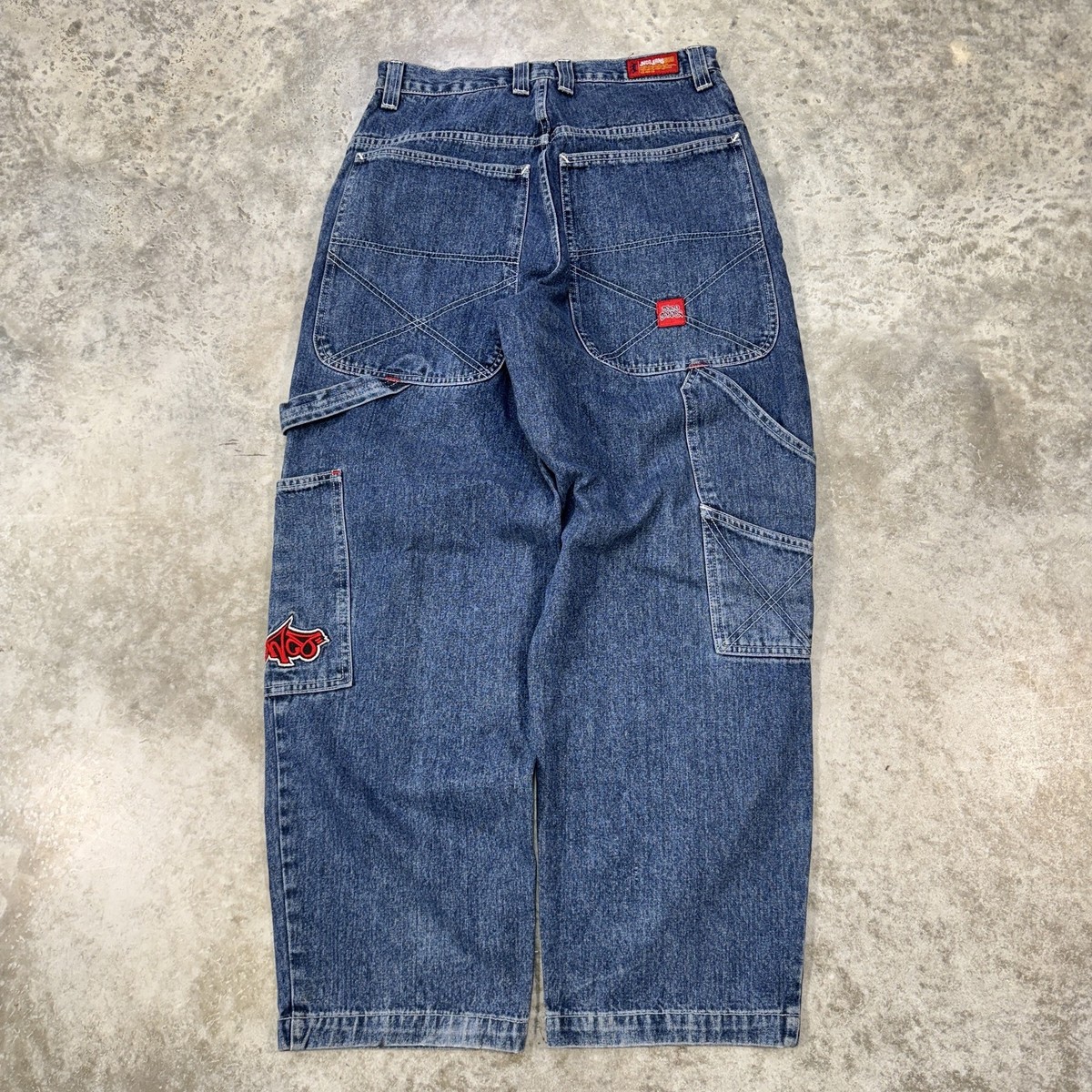 90s 00s JNCO JEANS 究極スペシャル USA製 32W×30L Vintage JNCO Jeans Made In US 30x30 Baggy Skater Jeans Pants