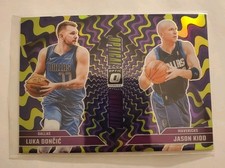 Luka Doncic/ Jason Kid 2024-25 Donruss Optic Prizm Holo Optical Illusions #1