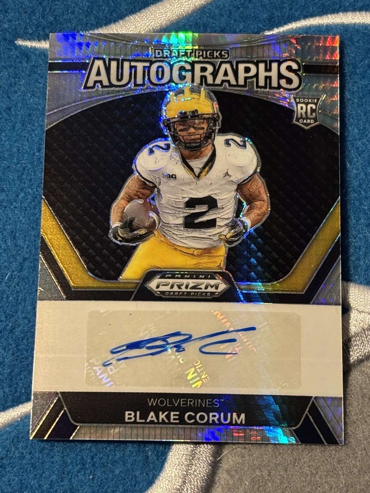 2024 Panini Prizm Draft Picks - Draft Picks Autographs Blake Corum #DPA-BCM