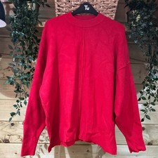 Zara knallroter Pullover mit hohem Kragen Gr�...