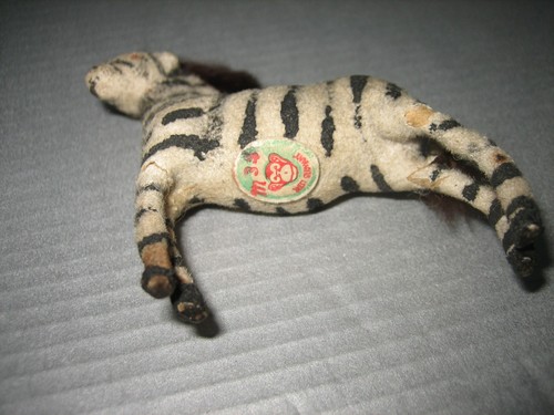 Jouet ancien Figurine animal Zèbre Max Carl West Germany Vintage - Foto 10 di 11