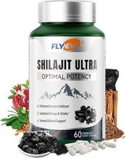 Flynew Shilajit Ultra 60 Caps Energy Vitality L-Arginine Detox Supplement