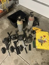 Paintball Equipment For Sale. Two CO2 Tanks One Is Full.  Everything You See.