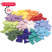 Youway Style Mosaic Tiles for Crafts Bulk,200g Broken 200g, Multi Colors