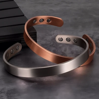 Copper Bracelet Magnetic Healing Bio Therapy Arthritis Pain Relief Bangle UK