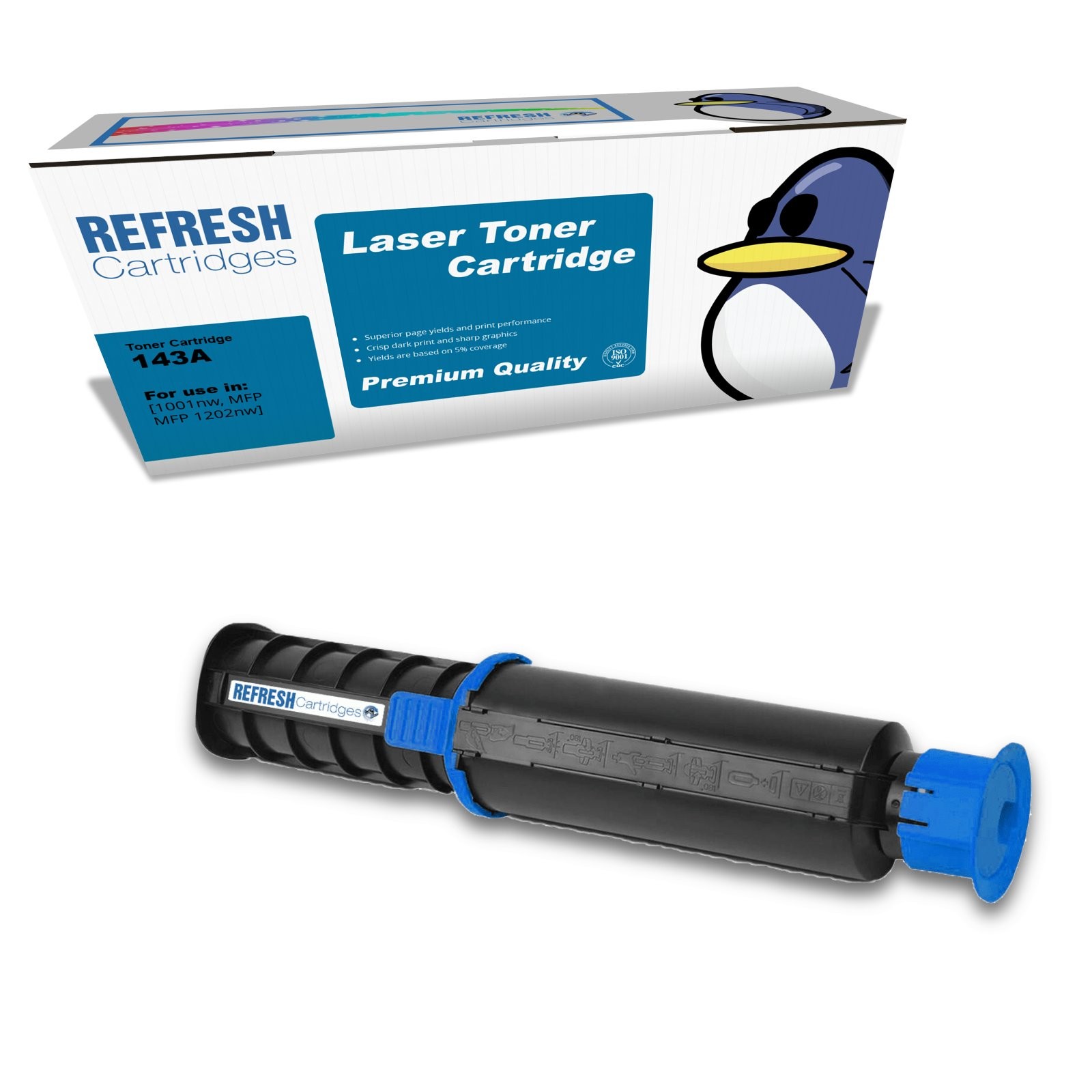 Refresh Cartridges Replacement Black 143A Toner Compatible With HP Printers