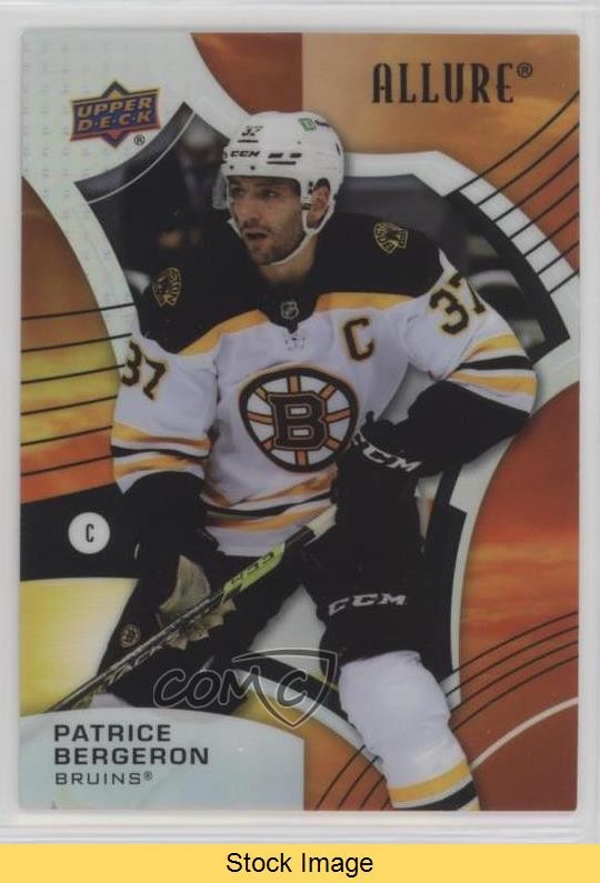 Patrice Bergeron #27 Hockey Cards 2021 Upper Deck Allure trading card — raw and PSA graded price guide