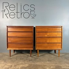 Pair Of Teak Chest Of Drawers Austinsuite Frank Guille Mid Century Vintage Retro