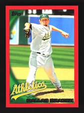 Dallas Braden Oakland Athletics 2010 Topps Red Border #417 SN /299