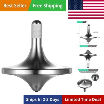 Stainless Steel Spinning Top,  Exquisite Perfect Balance Well Made Metal Desk...