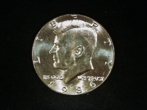 1986-D Kennedy Half Dollar — photo from the most recent tracked eBay sale