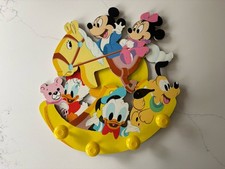 Vintage Disney Baby Nursery Wall Hook Rack 1984