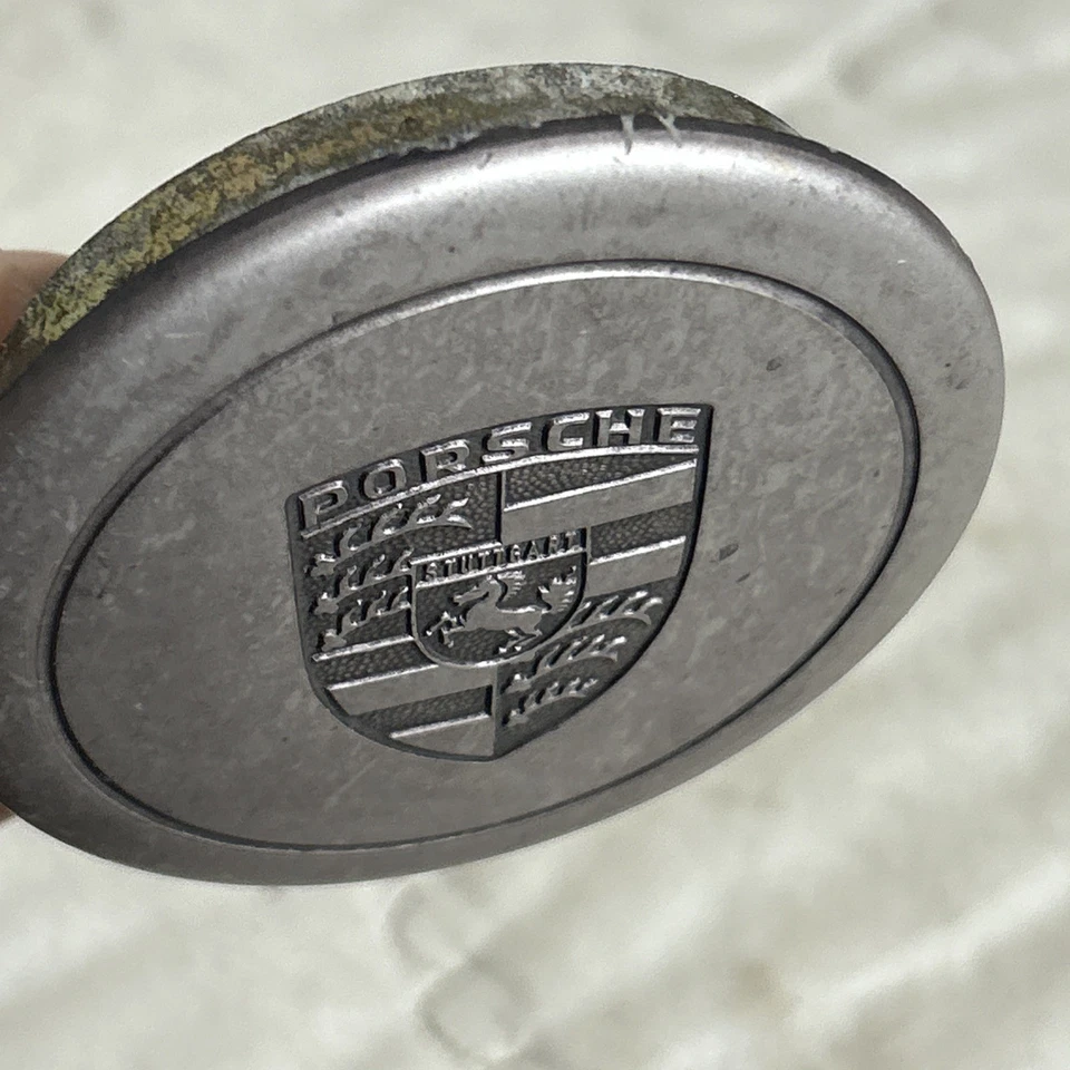 1974-1989 Porsche 911 SC Targa Fuch Silver Aluminum Wheel Center Hub Cap 3.25” - Image 4 of 4