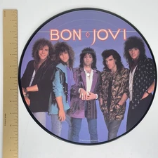 Bon Jovi Slippery When Wet Limited Picture Disc Vinyl Record 1986