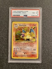 🔥 Charizard HOLO Base Set 1999 PSA 8 Near Mint NM 4/102  Pokemon Card