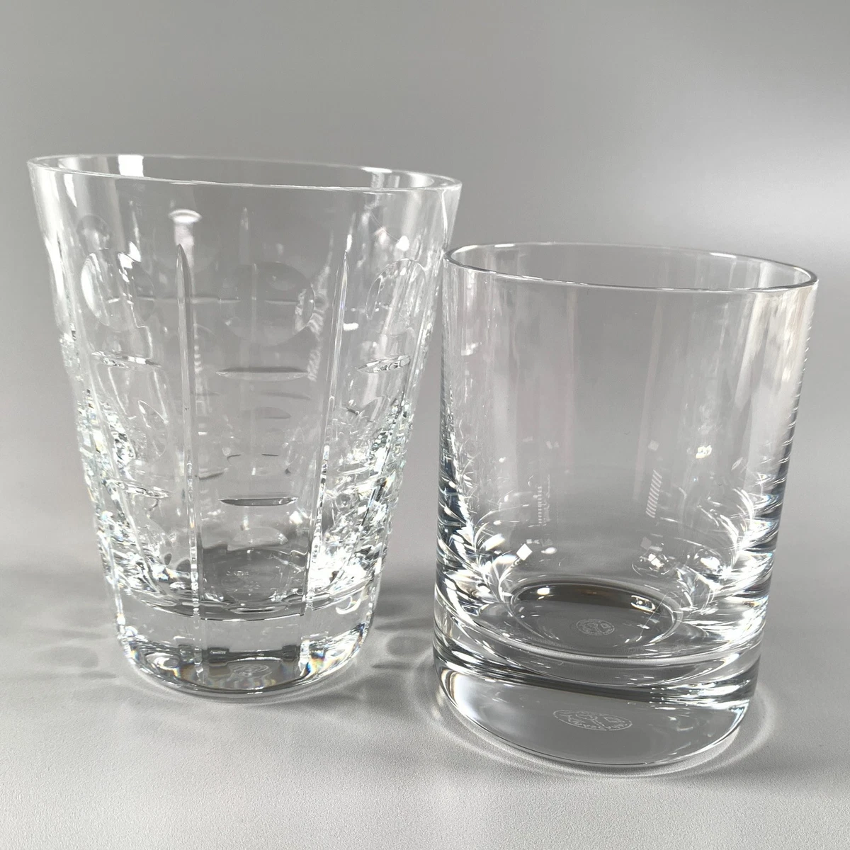 Baccarat Rock Glass Crystal Goblet Tumber Set of 2 in Various Sizes