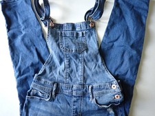 Girls Abercrombie Kids Overalls Size 11/12 Denim Casual Medium Wash