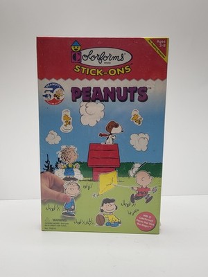 Peanuts Vintage Colorforms Stick Ons 50th Celebration 70218 New Old Stock Sealed