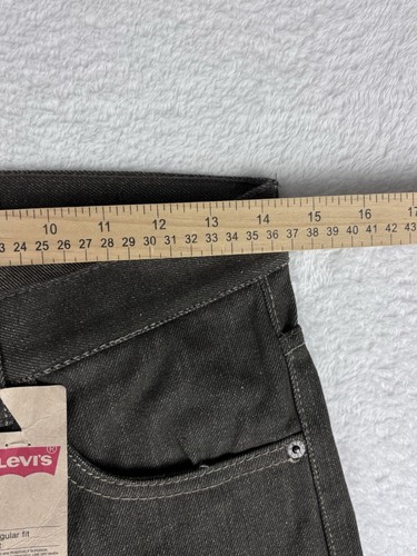 Levi's Jeans Boys Junior 505 Black Denim Straight Leg Jeans Size 16 Regular NWT - Picture 4 of 16