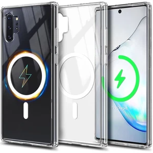 Pour Samsung Galaxy Note 10+ Plus Boîtier Magsafe Slim transparent Protecteur