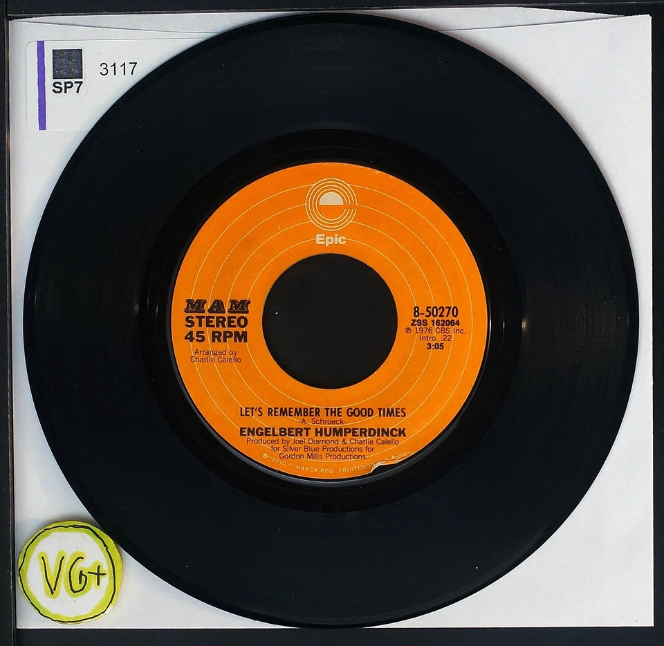 Engelbert Humperdinck - After The Lovin' - 7" single 45rpm record - Image 3 of 3