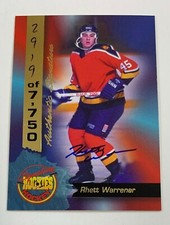 1994 Signature Rookies #35 Rhett Warrener Auto Card 2919/7750 HRA1