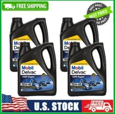 4 Pack Mobil Delvac Premium Synthetic Blend Diesel Engine Oil 15W-40, 1 Gallon