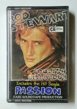 Rod Stewart Foolish Behavior Rare 80s FARE Stereo Unusual Malaysia Cassette Tape