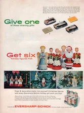 Vintage advertising print ad Health Schick  Eversharp razor Christmas 6 Figures 