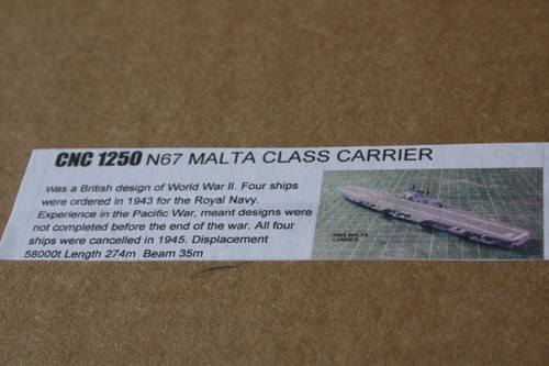 HMS Malta Aircraft Carrier Maßstab 1250. CNC Sammlerstücke, neue Werkzeuge & Produktion - Bild 7 von 8