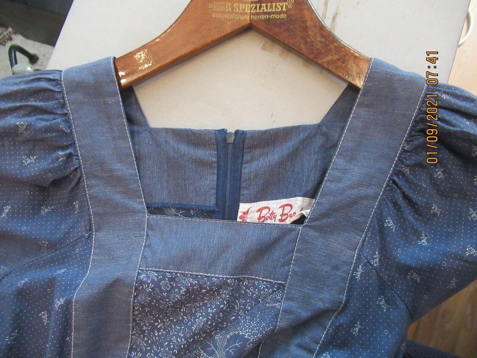 Beugel zuur hoop Original Vintage Kleid Betty Barclay 70er Jahre - blau- sehr gut erhalten |  eBay