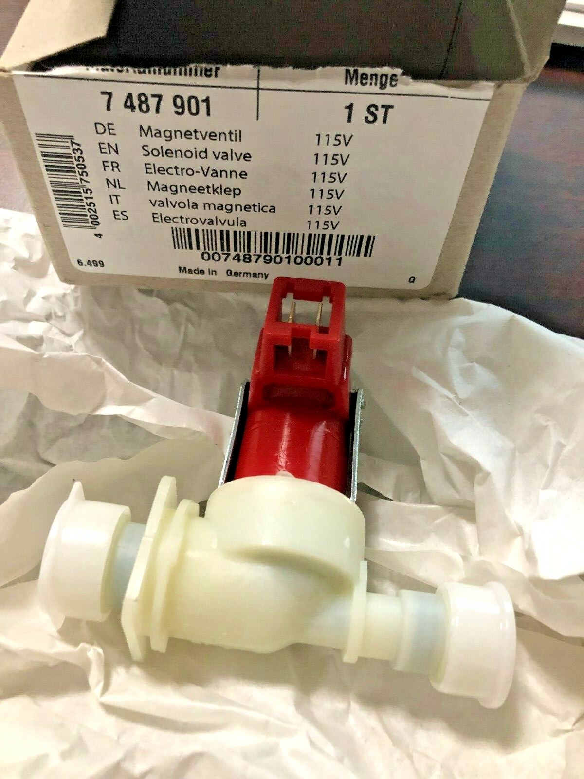 NIB New Miele Solenoid Valve Part# 7487901 | eBay 