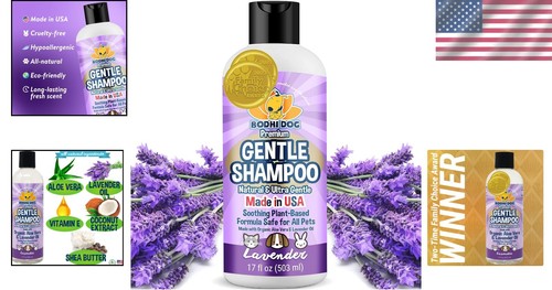 Natürliches Lavendel-Shampoo für juckende Haustiere - Sicher für alle Lebensphasen 17 flüssige Unzen - Bild 2 von 8