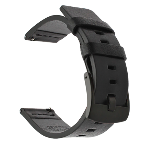 cinturino pelle smartwatch orologio 20mm 22mm 24mm Samsung Huawei Amazfit Xiaomi - Foto 10 di 17