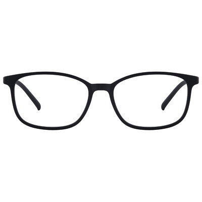 Small Narrow Women Girls Plastic Glasses Rectangle TR90 Glasses Matte Black  Red