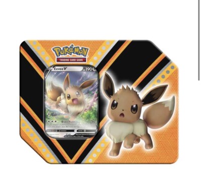 POKEMON TCG V POWERS TIN FEATURING - EEVEE V - BRAND NEW
