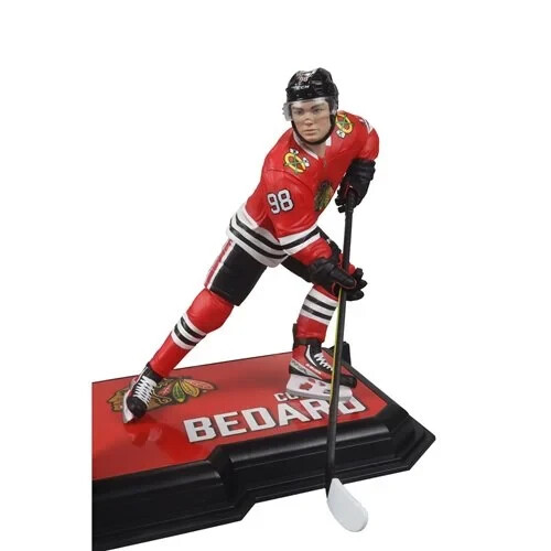 Connor Bedard (Chicago Blackhawks), NHL Posed, 7in Figure Hockey Sports - Picture 4 of 10