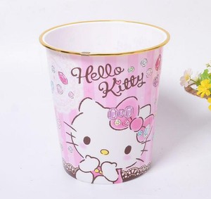 Cute Hello Kitty 9" Height Bathroom Trash Can Waste Garbage Bin ...
