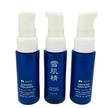 Kose Sekkisei Travel Size Emulsion 0.7 oz NW-O BOX LOT OF 3