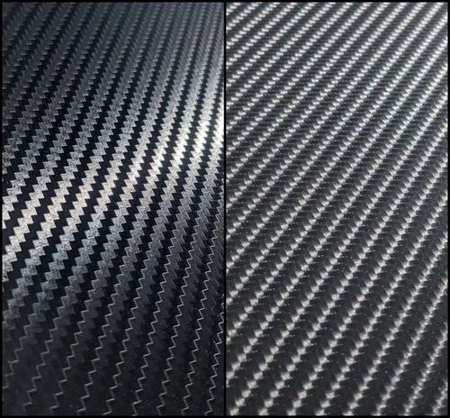 A4 Sheets of 3D/4D Black Carbon Fibre Self Adhesive Vinyl - Wrap Film Sticker