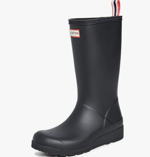 Hunter Play Tall Women's Rain Boots, Black, Size 8