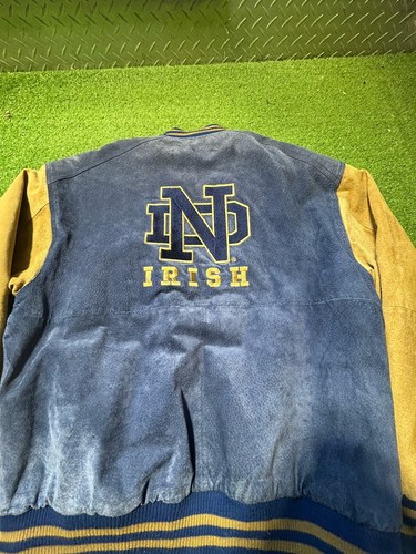 Vintage Notre Dame Fighting Irish Letterman Varsity Jacket Men’s Medium Pro Edge - Picture 9 of 9