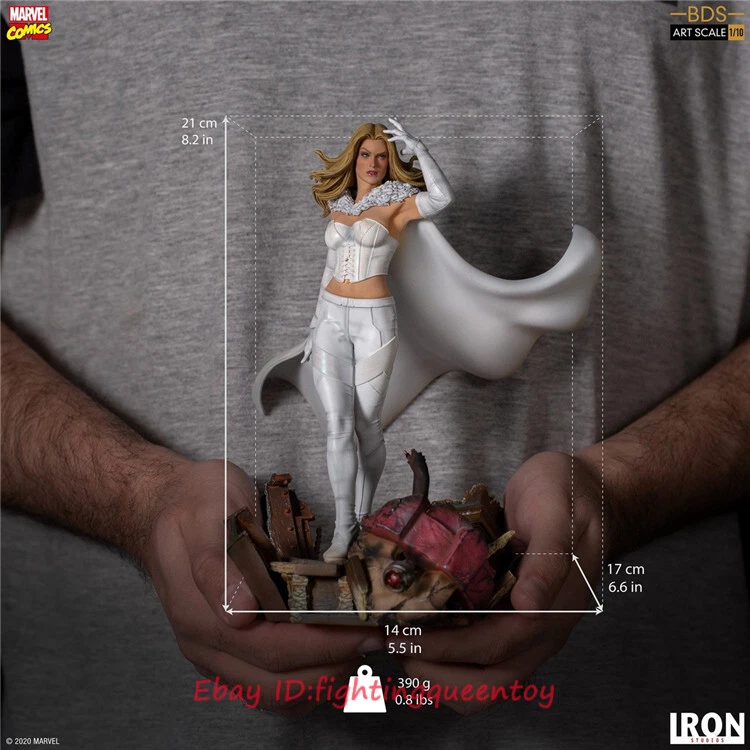 Estatua de arte Emma Frost escala 1/10 de Iron Studios 8,2 pulgadas Modelo Alto INSTOCK Foto 3 de 4